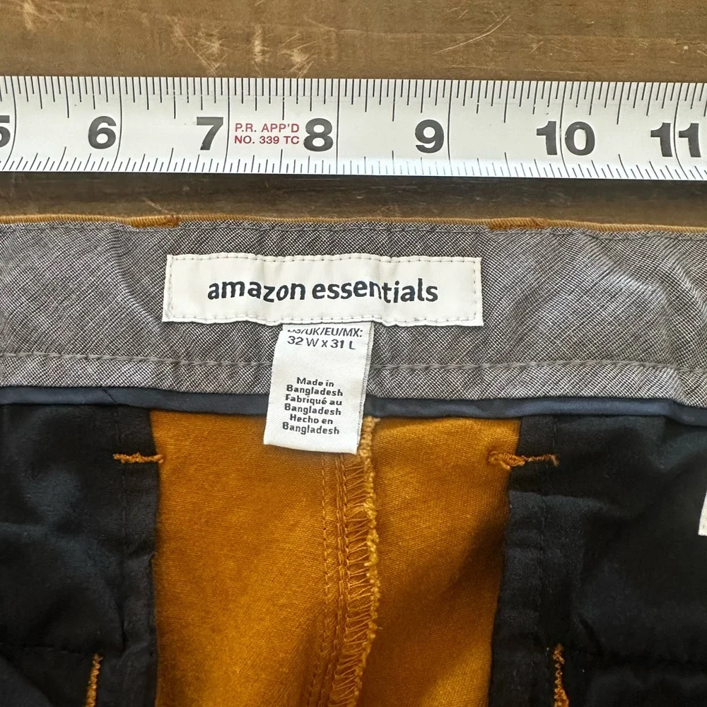 Amazon Essentials BUNDLE Mens Slim-Fit Casual Stretch Chino Pant